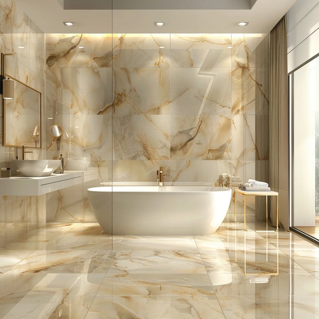 Luxury marble bathroom